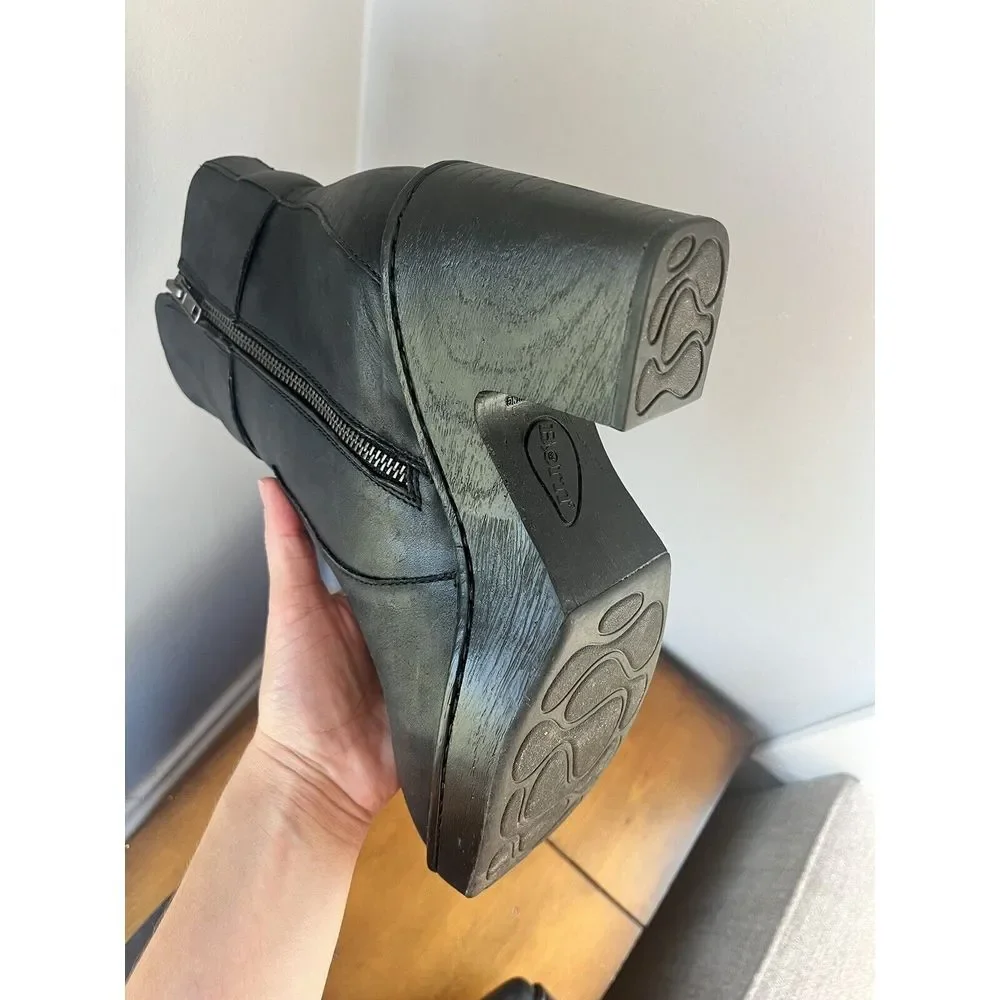 Børn‎ Zip Platform Bootie Size 9